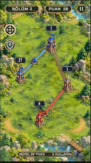 Actual Tower Lords battle screenshot